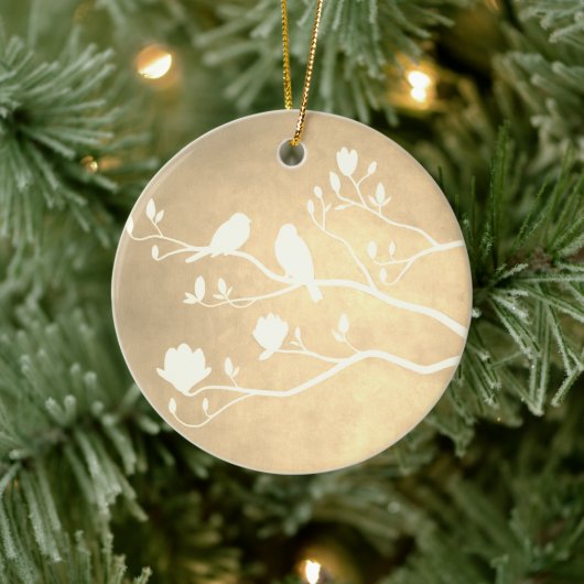 Silver Candelabra (goud) - Keramisch Ornament (Boom)