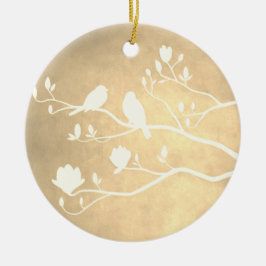 Silver Candelabra (goud) - Keramisch Ornament