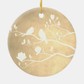 Silver Candelabra (goud) - Keramisch Ornament (Achterkant)