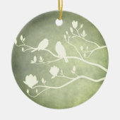 Silver Candelabra (groen) - Keramisch Ornament (Voorkant)