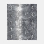 Silver Capricorn Zodiac Symbol Steel Style Fleece Deken (Voorkant)