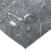 Silver Capricorn Zodiac Symbol Steel Style Tafelkleed (Gekanteld)