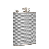 Silver Carbon Fiber Style Print Heupfles (Rechts)