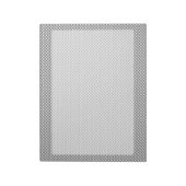 Silver Carbon Fiber Style Print Notitieblok (Linkerzijde)