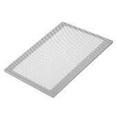 Silver Carbon Fiber Style Print Notitieblok (Schuin)