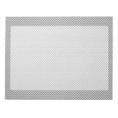 Silver Carbon Fiber Style Print Notitieblok (Voorkant)