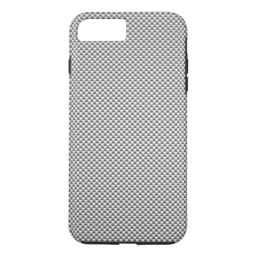 Silver Carbon Fibre Print Case-Mate iPhone Case (Achterkant)