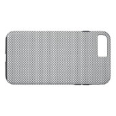 Silver Carbon Fibre Print Case-Mate iPhone Case (Achterkant (Horizontaal))