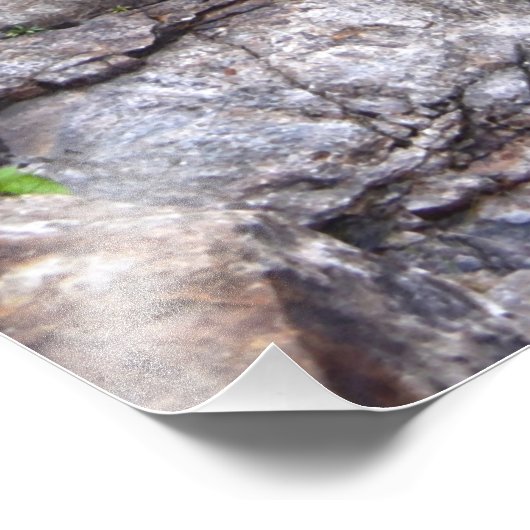 Silver Cascade in de herfst, New Hampshire Foto Afdruk (Hoek)