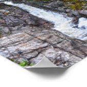 Silver Cascade in de herfst, New Hampshire Poster (Hoek)