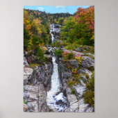 Silver Cascade in de herfst, New Hampshire Poster (Voorkant)