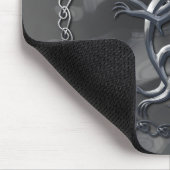 Silver Celtic Dragon Mousepad Muismat (Hoek)