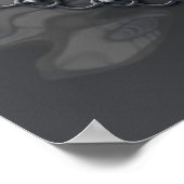 Silver Celtic Dragon Poster (Hoek)