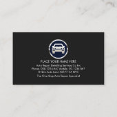 Silver Chain-Wheel Sprocket Spanner Auto Repairs Visitekaartje (Achterkant)