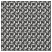 Silver Chainmaille Print Gothic Pattern Fabric Stof (Close Up)