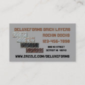 Silver Chalice Bricklayers Visitekaartje (Voorkant)