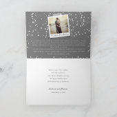 Silver Champagne Cheers bubely Stylish New Year Feestdagen Kaart (Binnen)