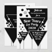 Silver Champagne, nieuwjaarsfeest Kaart (Voorkant / Achterkant)