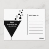 Silver Champagne, Uitnodiging Eve Nieuwjaar (Achterkant)