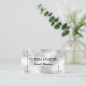 Silver Chandeliers Event Planner Visitekaartje (Staand voorkant)