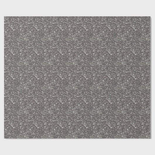 Silver Charcoal Texture Decor Cadeaupapier (Vlak)