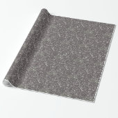 Silver Charcoal Texture Decor Cadeaupapier (Uitgerold)