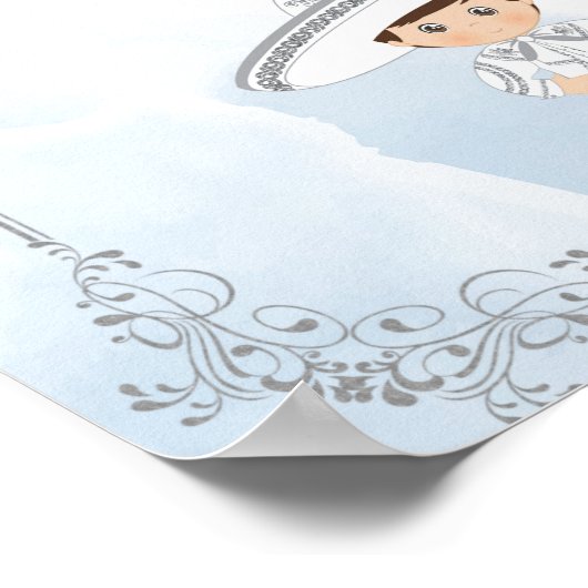 Silver Charro 3 anos Presentation Welkomstteken Poster (Hoek)