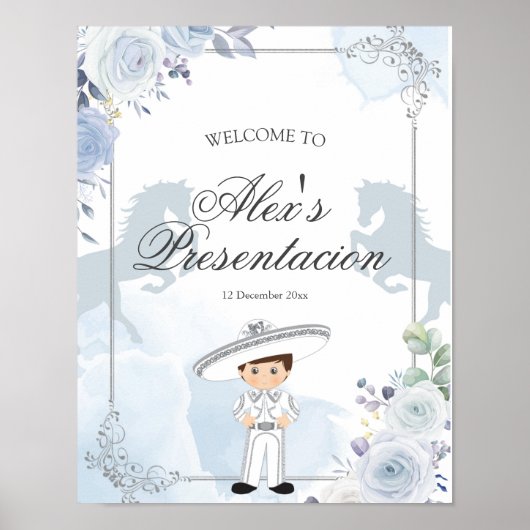 Silver Charro 3 anos Presentation Welkomstteken Poster (Voorkant)