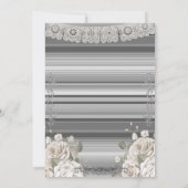 Silver Charro Fiesta Baby shower Invitation Kaart (Achterkant)