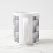 Silver Checkers Giant Coffee Mok (Achterkant)