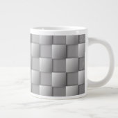 Silver Checkers Giant Coffee Mok (Rechts)