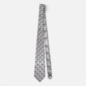 Silver Checkers Stropdas (Voorkant)