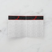 Silver Cheetah Print persoonlijke luxe Kaart (Binnen)