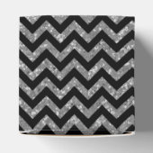 Silver Chevron Glitter Afstuderen Favor Boxes Bedankdoosjes (Bovenkant)
