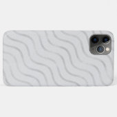 Silver Chevron op grijs Case-Mate iPhone Case (Achterkant (horizontaal))