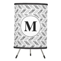 Silver Chevron Pattern met aangepast monogram