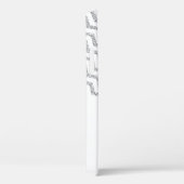 Silver Chevron White, gepersonaliseerd Case-Mate iPhone Case (Achterkant / Rechts)