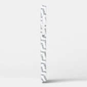 Silver Chevron White, gepersonaliseerd Case-Mate iPhone Case (Achterkant / Links)