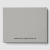 Silver Chic Formal Wedding of Shower Guestbook Gastenboek (Achterkant)