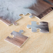 Silver Chinchilla Persian Furry Cat Brown mandje Legpuzzel (Zijkant)