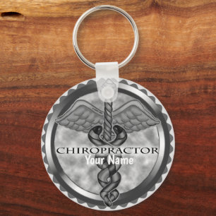 Silver Chiropractor Sleutelhanger