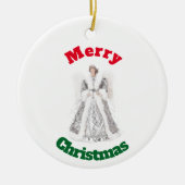 Silver Christmas Angel Ornament (Voorkant)