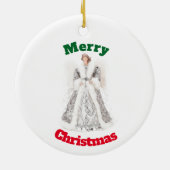 Silver Christmas Angel Ornament (Achterkant)