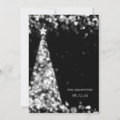 Silver Christmas Tree Company Vakantie Feest Kaart (Achterkant)