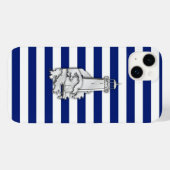 Silver Chrome-achtige vuurtoren op marineschepen Case-Mate iPhone Case (Achterkant (horizontaal))
