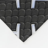 Silver Chrome als Gemini Zodiac Sign Fleece Deken (Hoek)