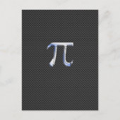 Silver Chrome als PI-symbool op afdruk van koolsto Briefkaart (Voorkant)