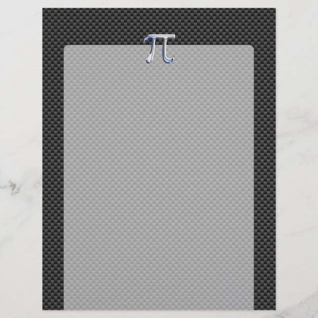 Silver Chrome als PI-symbool op koolstofvezel afdr (Voorkant)