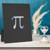 Silver Chrome als PI-symbool op koolstofvezel Fotoplaat (Zijkant)