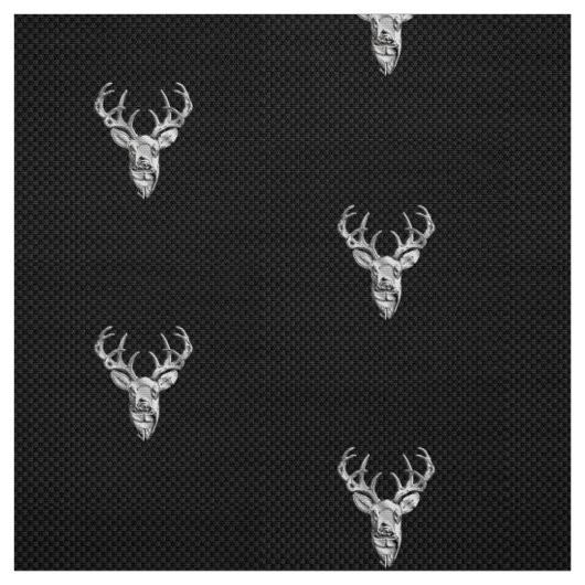 Silver Chrome Deer op de stijlpagina van de koolst Stof (Swatch)